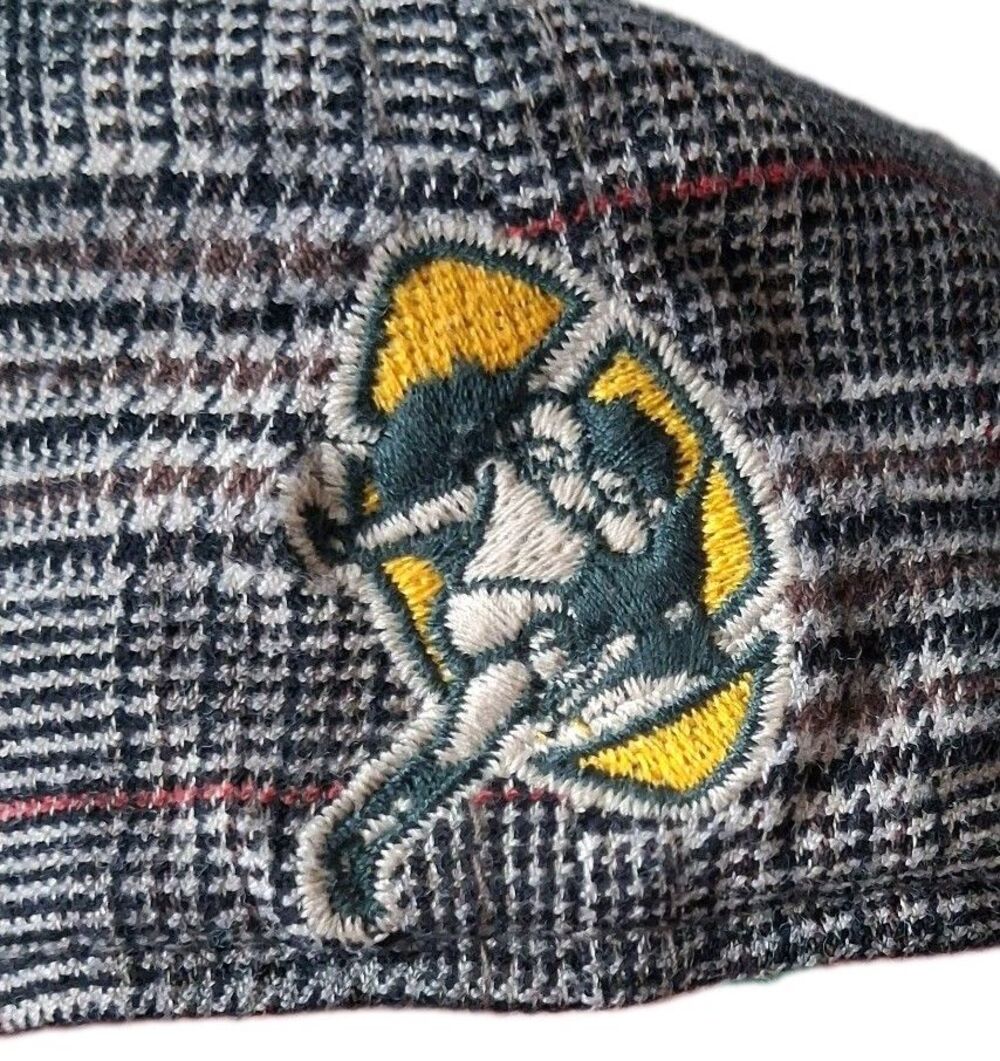 Vintage Reebok Green Bay Packers Old Orchard Beach Plaid Hat Gridiron OSFA - Picture 3 of 10